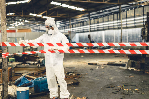 Professional Biohazard technician working in Compton, CA